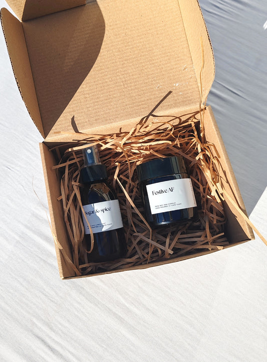 Festive scented gift box